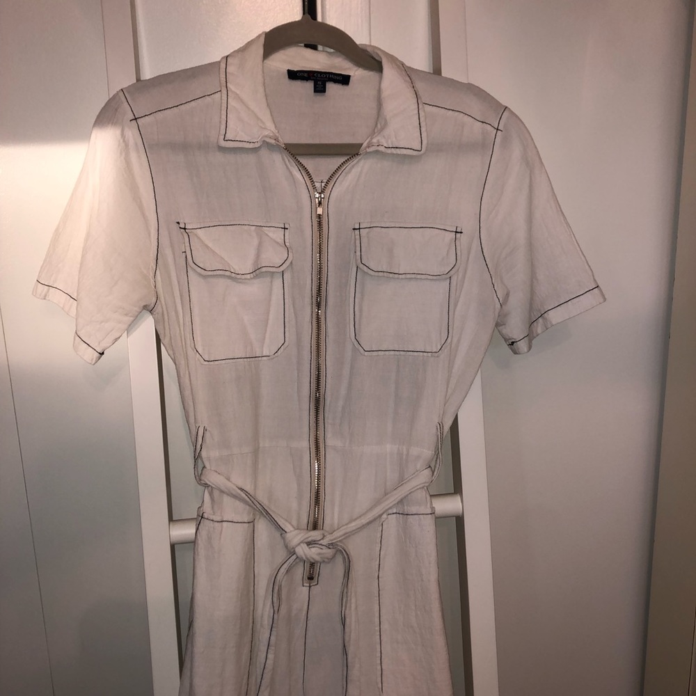 Sheer White Jumpsuit